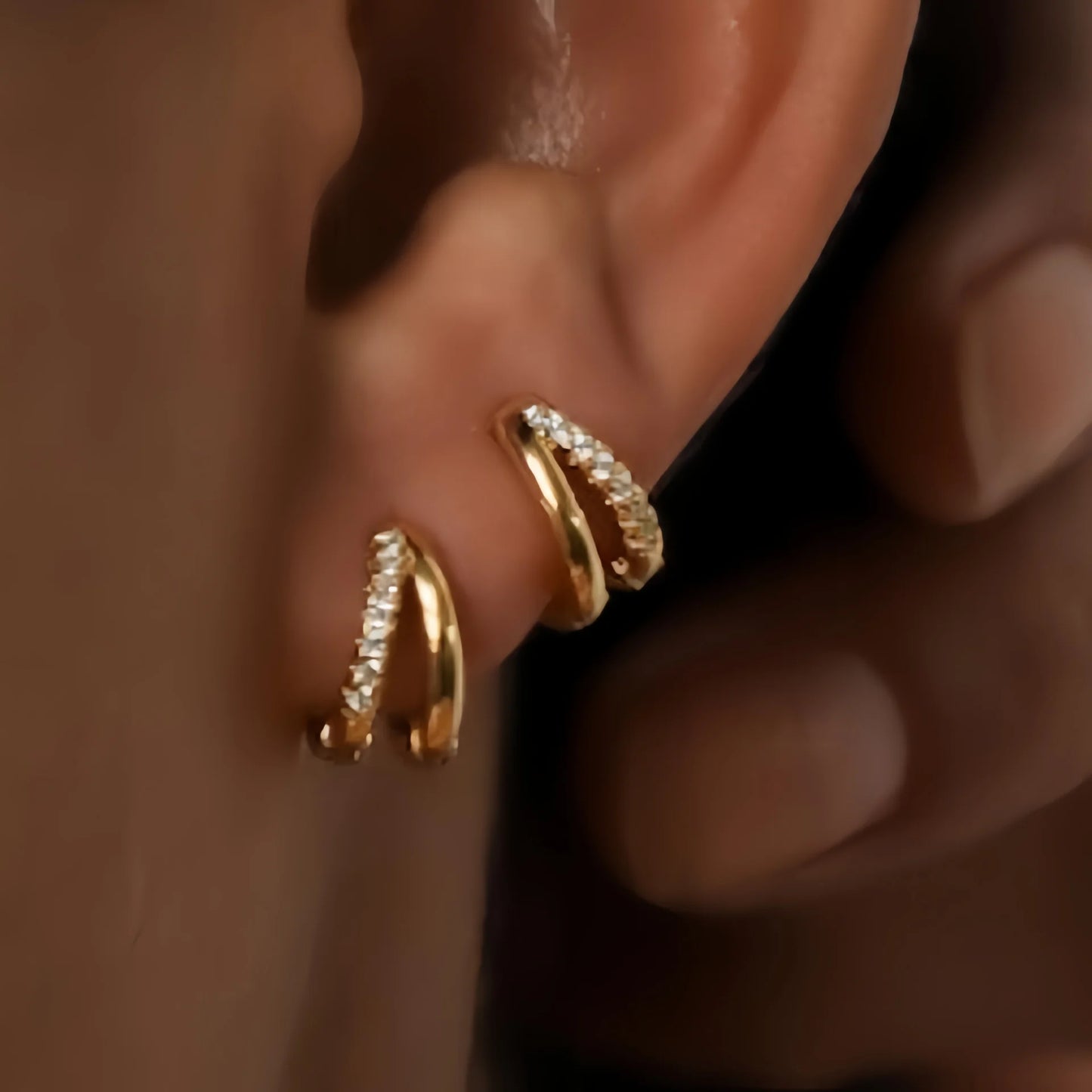 Trendy Zircon Earrings