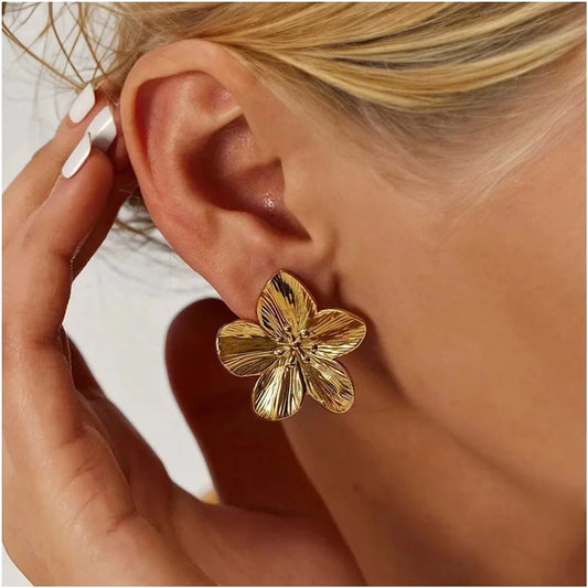 2PC Trendy Flower Earrings